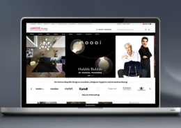 Ein Mockup des Lamisse Onlineshop
