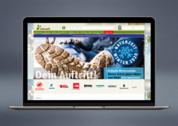 Ein Mockup des Naturzeit Onlineshops