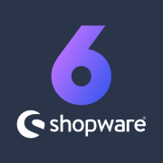 Shopware 6 Logo auf dunklem Hintergrund