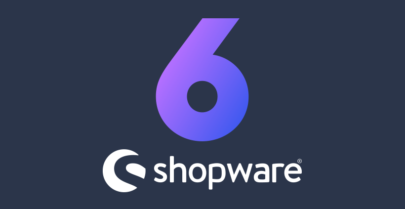 Shopware 6 Logo auf dunklem Hintergrund