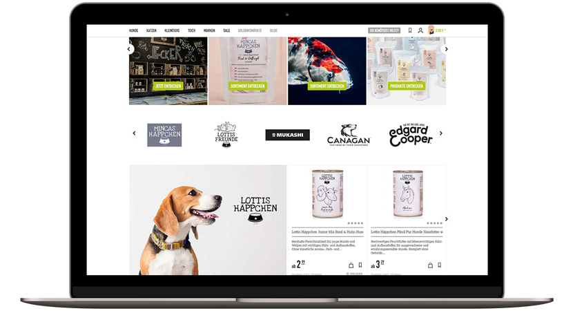 Screenshot Kölle Zoo Online-Shop